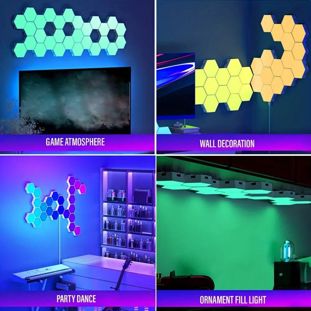 : GlowSmart Hex Lights™ – Modular Touch Wall Panels | Paseso