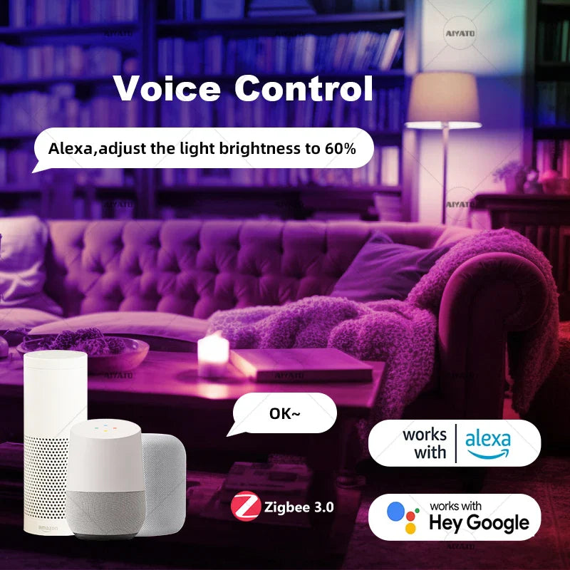 Smart Voice-Controlled Lighting™ – Alexa & Google Compatible Lights | Paseso