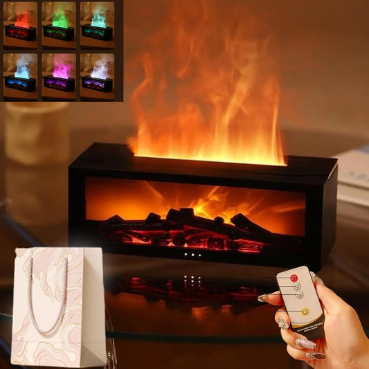 🔥 Difuzor Aromaterapie cu Efect de Flacără 3D – LuxFlame™ by Paseso