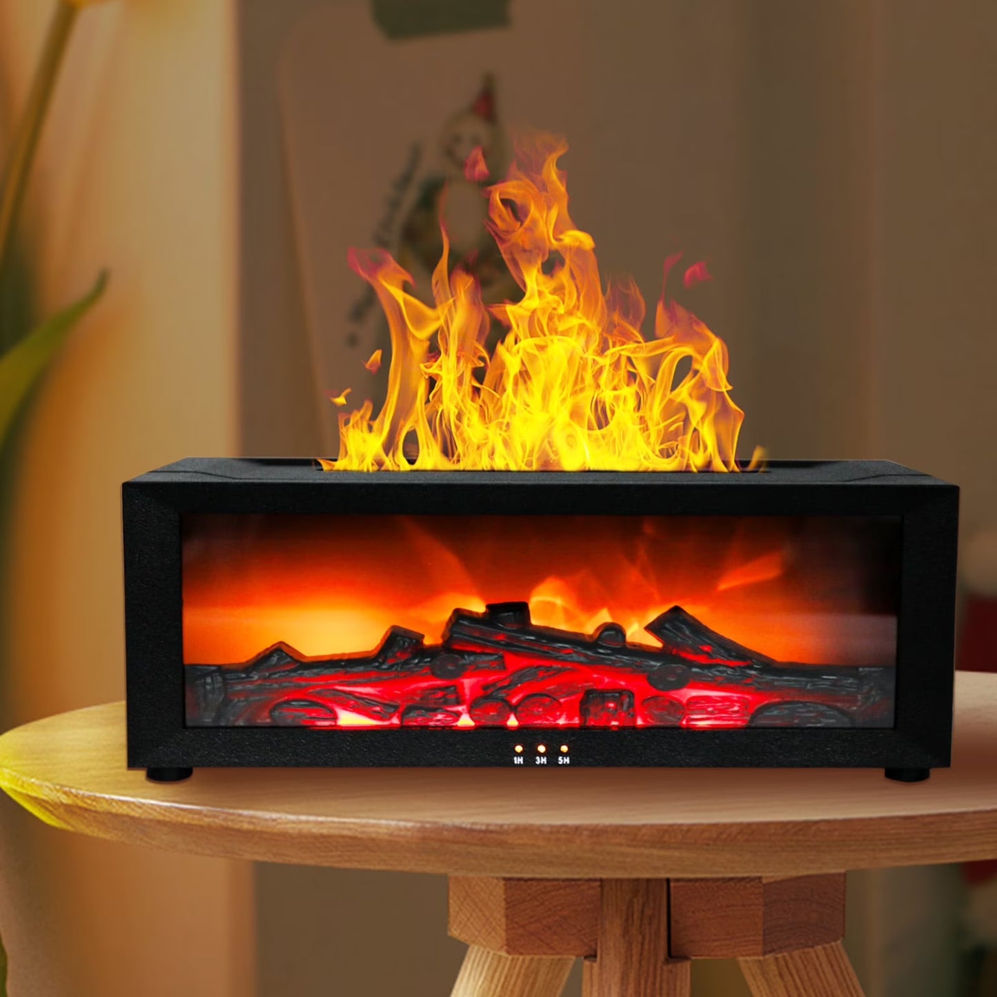 🔥 Difuzor Aromaterapie cu Efect de Flacără 3D – LuxFlame™ by Paseso