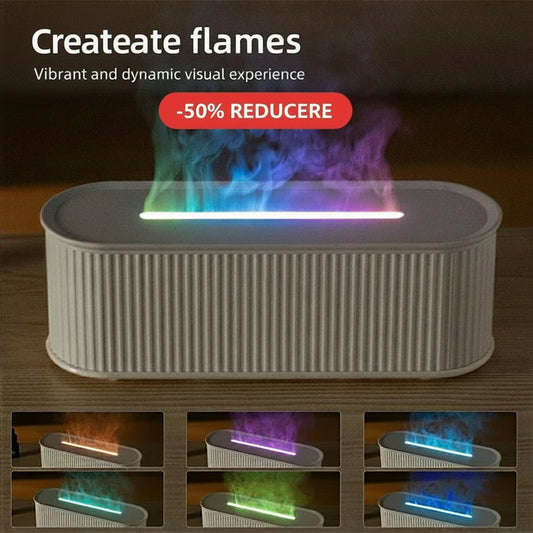 LuxFlame™ by Paseso – Difuzor de aromă cu efect de flacără reală