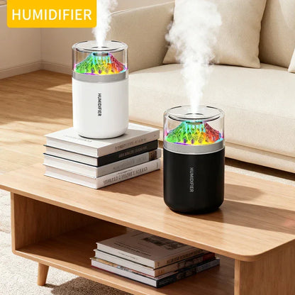 180ml Mini Car Humidifier – Colorful LED Light & Silent Mist Diffuser