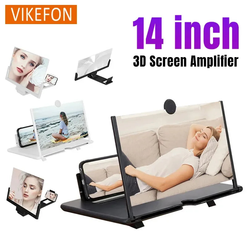 3D HD Smartphone Screen Magnifier – Portable Phone Screen Enlarger for Movies, Videos & Gaming