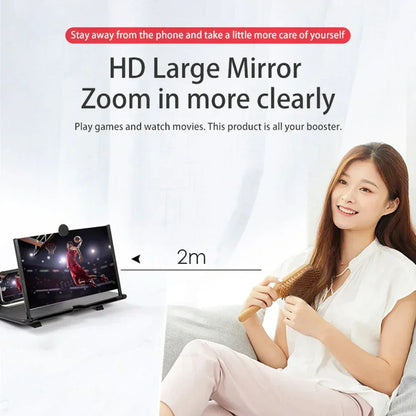 3D HD Smartphone Screen Magnifier – Portable Phone Screen Enlarger for Movies, Videos & Gaming