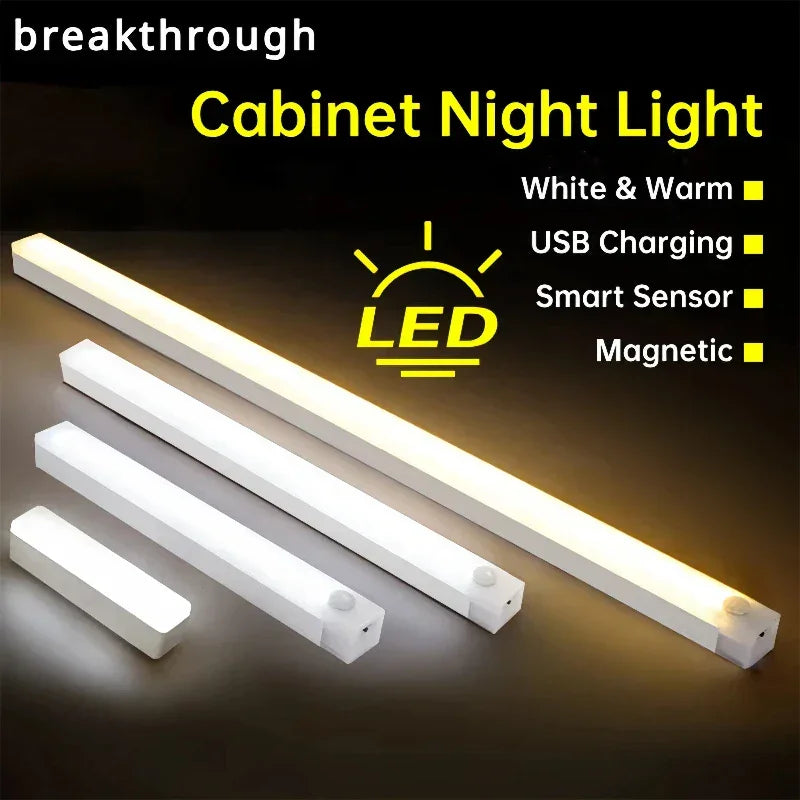 GlowEase™ Magnetic Night Light – Smart Motion Sensor Wall Lamp | Paseso