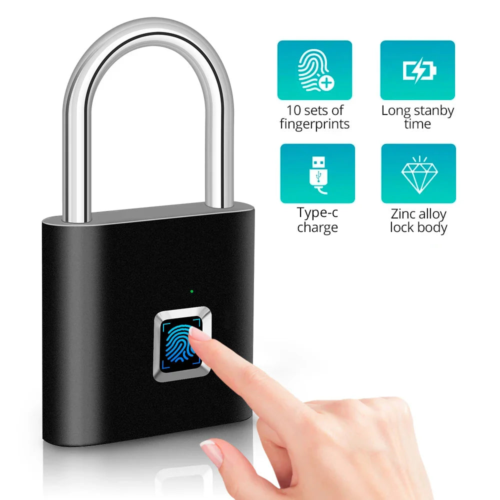 Smart Fingerprint Padlock™ – Keyless Biometric Security Lock | Paseso