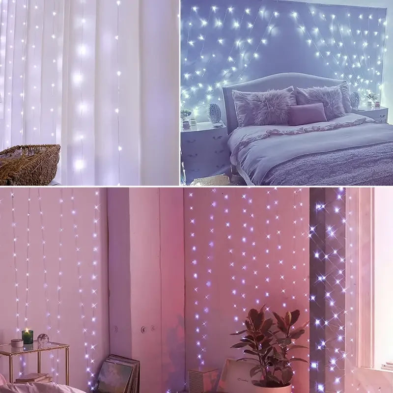 Magical LED Curtain Lights™ – Festive String Light Decor | Paseso