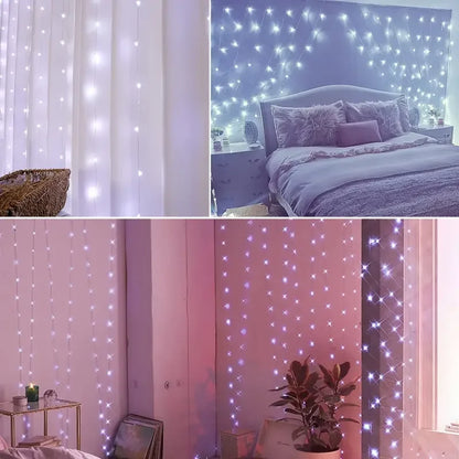 Magical LED Curtain Lights™ – Festive String Light Decor | Paseso