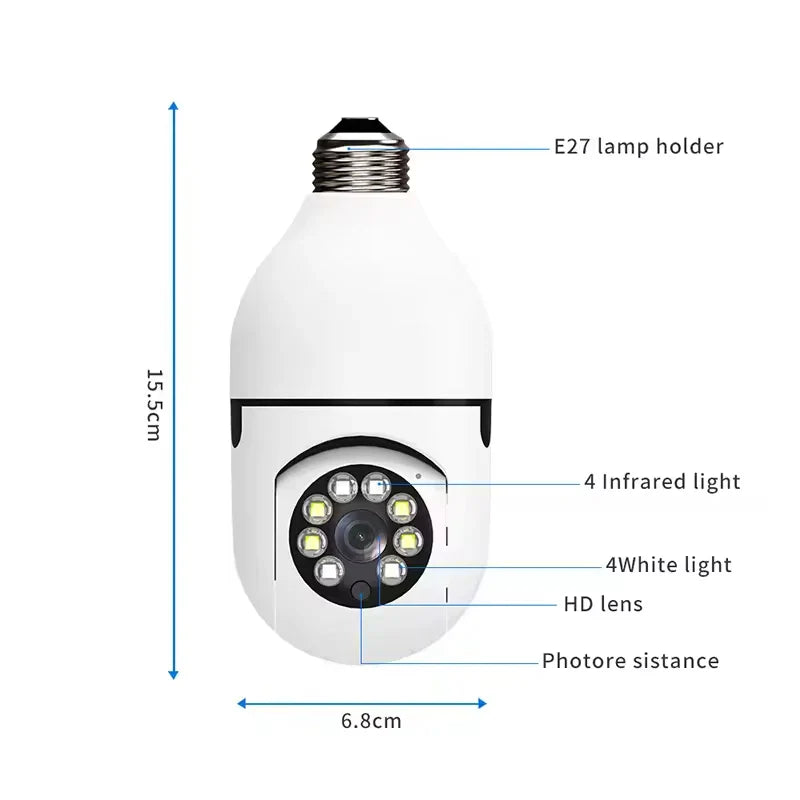 Smart Bulb Security Camera™ – 1080p Hidden Light Camera | Paseso