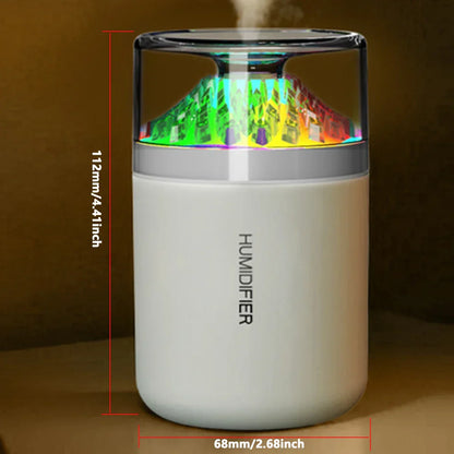 180ml Mini Car Humidifier – Colorful LED Light & Silent Mist Diffuser