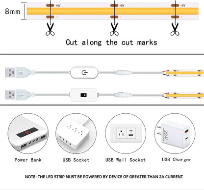 Smart LED Light Strip™ – RGB Color-Changing Flexible Lighting for Home & Setup | Paseso